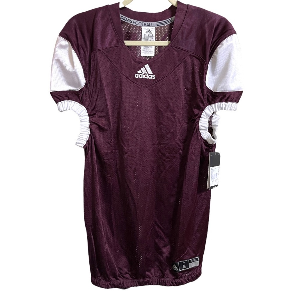 Adidas Men's Press Coverage Football Jersey Burgundy Climalite